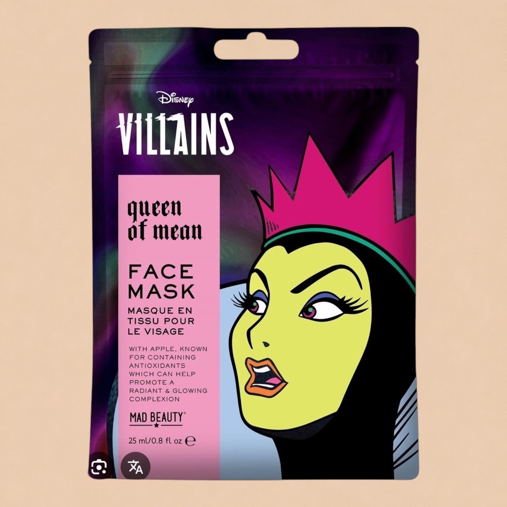 Mascarilla facial Villanas de disney