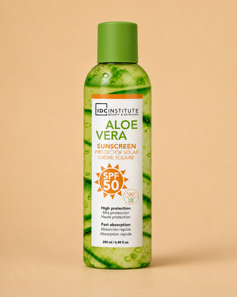 Protector solar SPF 50 con aloe vera