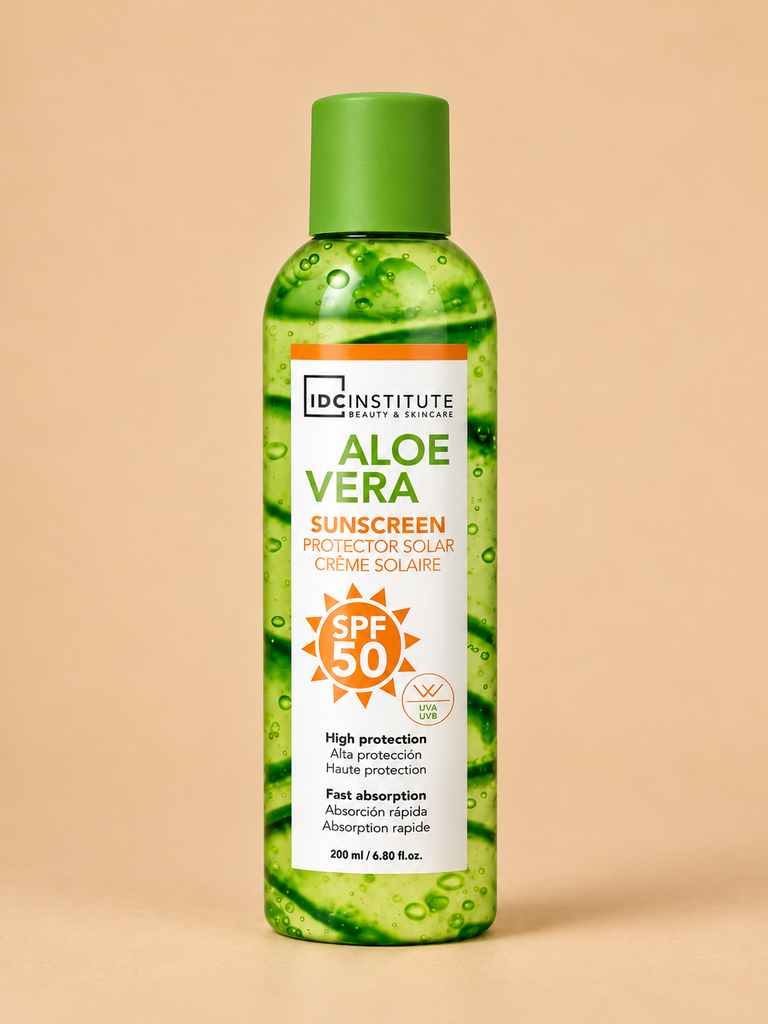 Protector solar SPF 50 con aloe vera