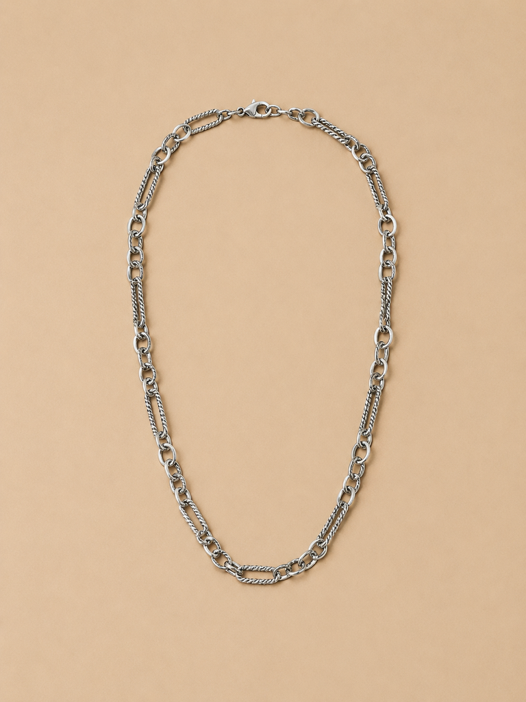 Collar cadena texturizada